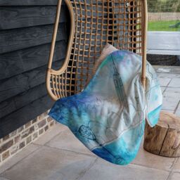 Benjamin Tate Design Love At First Sight Blanket in Natural - Size: 120 cm x 150 cm - thumbnail 4