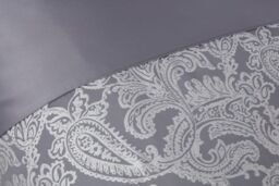New Edge Blinds Cavendish Duvet Set in Grey - Size: Super King - thumbnail 2