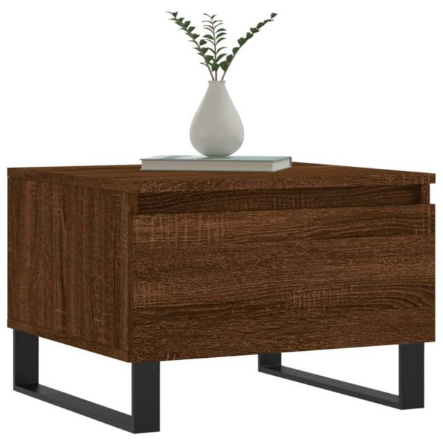 Berkfield Home Modern Coffee Tables 2 pcs Brown Oak 50x46x35 cm Engineered Wood - Size: 50 x 46 x 35 cm - image 1