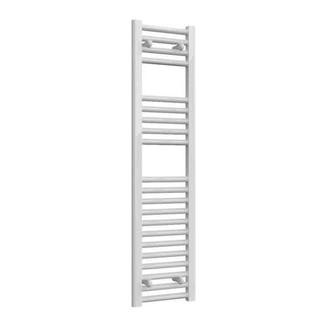 Bathroom Kingdom Diva White Straight Heated Towel Rail 1200x300 - image 1