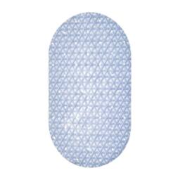 Showerdrape Medina Anti Slip PVC Bath Mat 69cm x 36cm in Blue - Size: 69 cm x 36 cm