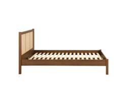 Birlea King Size Rattan Bed Frame Walnut Croxley 5FT King 150cm in Brown - thumbnail 8