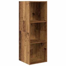 Berkfield Home TV Cabinet Set Old wood 37 x 37 x 107 cm Engineered wood - thumbnail 5