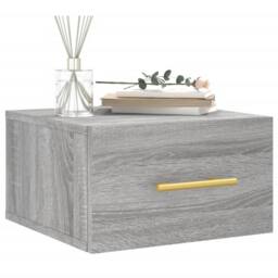 Berkfield Home Decorative Wall-mounted Bedside Cabinets 2 pcs Grey Sonoma 35x35x20 cm - Size: 35 x 35 x 20 cm - thumbnail 1