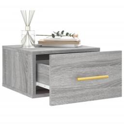 Berkfield Home Decorative Wall-mounted Bedside Cabinets 2 pcs Grey Sonoma 35x35x20 cm - Size: 35 x 35 x 20 cm - thumbnail 4
