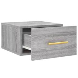 Berkfield Home Decorative Wall-mounted Bedside Cabinets 2 pcs Grey Sonoma 35x35x20 cm - Size: 35 x 35 x 20 cm - thumbnail 7