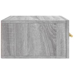 Berkfield Home Decorative Wall-mounted Bedside Cabinets 2 pcs Grey Sonoma 35x35x20 cm - Size: 35 x 35 x 20 cm - thumbnail 8