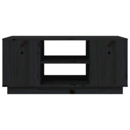 Berkfield Home Coffee Table Black 90x49x40.5 cm Solid Wood Pine - thumbnail 5