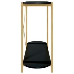 Berkfield Home Console Table Black 110x38x75 cm Engineered Wood - Size: 110 x 38 x 75 cm - thumbnail 6