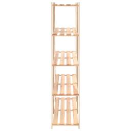 Berkfield Home 5-Tier Storage Racks 2 pcs 170x38x170 cm Solid Pinewood 500 kg in Beige - Size: 170 x 38 x 170 cm - thumbnail 5
