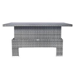 RayGar Vermont 5 Seater Rattan Sofa Set Adjustable Table Outdoor Polyrattan in Grey - Size: 1 Pack - thumbnail 6