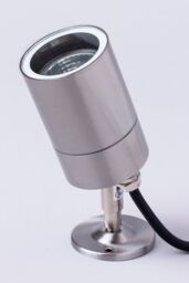 BHS Lighting Jared Steel Outdoor Spike Light in Metallic Silver - thumbnail 2