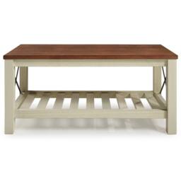 FORGEVIO Cottage Bench White Painted Pine Wooden Seat Slatted Storage Shelf - thumbnail 3