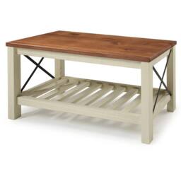 FORGEVIO Cottage Bench White Painted Pine Wooden Seat Slatted Storage Shelf - thumbnail 5