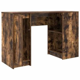 Berkfield Home Desk Smoked Oak 120x42x76 cm Engineered Wood in Brown - Size: 120 x 42 x 76 cm - thumbnail 5