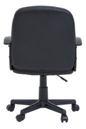 Orsina Comfortable Black Small Home Office Chair, Ergonomic Work From Home Chair, Movable Ergonomic Office Chair - thumbnail 4