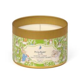 Peter Rabbit Pear Gooseberry Scented Tin Candle 1 Wick 25hr Burn in Green - Size: Small - thumbnail 2