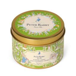 Peter Rabbit Pear Gooseberry Scented Tin Candle 1 Wick 25hr Burn in Green - Size: Small - thumbnail 3
