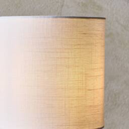 Pagazzi Emmy Satin Nickel & Clear Glass Table Lamp in Silver - thumbnail 4