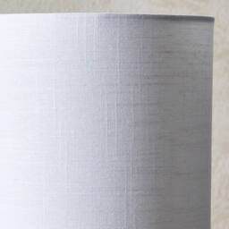 Pagazzi Emmy Satin Nickel & Clear Glass Table Lamp in Silver - thumbnail 5