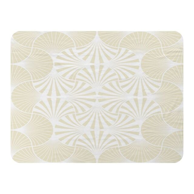 Benjamin Tate Design Golden Star Ornament Blanket in Natural - Size: 120 cm x 150 cm - image 1