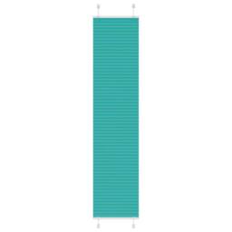 Berkfield Home Pleated Blind Petrol Green 45x200 cm Fabric Width 44.4 cm Polyester in Teal - thumbnail 2