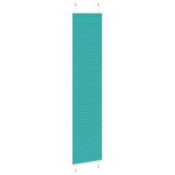 Berkfield Home Pleated Blind Petrol Green 45x200 cm Fabric Width 44.4 cm Polyester in Teal - thumbnail 1