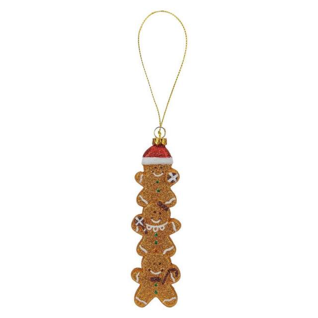VFM e-Store Christmas Gingerbread Man Stack Decoration 18cm x 5cm Brown X 1 - Size: 18 cm x 5 cm - image 1