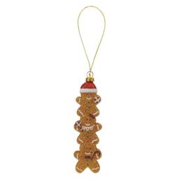 VFM e-Store Christmas Gingerbread Man Stack Decoration 18cm x 5cm Brown X 1 - Size: 18 cm x 5 cm