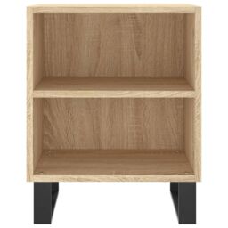 Berkfield Home Bedside Cabinets 2 pcs Sonoma Oak 40x30x50 cm Engineered Wood in Brown - Size: 40 x 30 x 50 cm - thumbnail 5