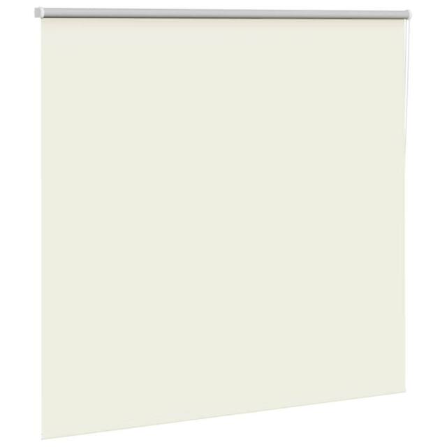 Berkfield Home Roller Blind Blackout Coffee 125x130 cm Fabric Width 121.6 cm Pol… in Off-White - image 1