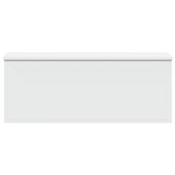 Berkfield Home Storage Box White 90x35x35 cm Engineered Wood - Size: 90 x 35 x 35 cm - thumbnail 4