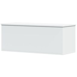 Berkfield Home Storage Box White 90x35x35 cm Engineered Wood - Size: 90 x 35 x 35 cm - thumbnail 2