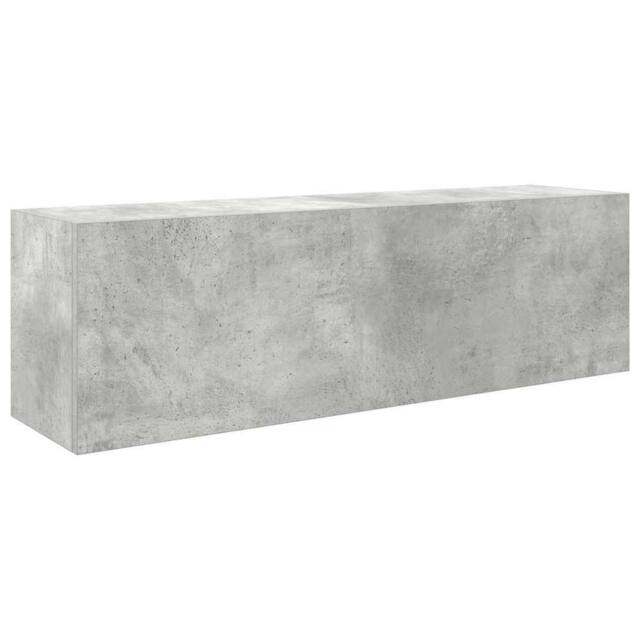 Berkfield Home Bathroom Wall Cabinet Concrete Grey 100x25x30 cm Engineered Wood - Size: 100 x 25 x 30 cm - image 1