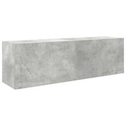 Berkfield Home Bathroom Wall Cabinet Concrete Grey 100x25x30 cm Engineered Wood - Size: 100 x 25 x 30 cm
