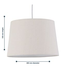 First Choice Lighting Zoey - Natural Linen Easy Fit Pendant or Lamp Shade - thumbnail 6