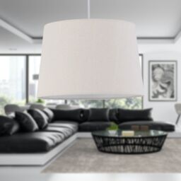 First Choice Lighting Zoey - Natural Linen Easy Fit Pendant or Lamp Shade - thumbnail 4