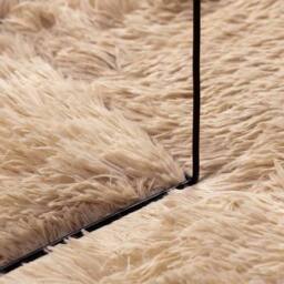 Berkfield Home Shaggy Rug High Pile NAVARRA Beige 120x120 cm Polyester - Size: Medium - thumbnail 7