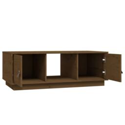 Berkfield Home Beautiful Coffee Table Honey Brown 100x50x35 cm Solid Wood Pine - Size: 100 x 50 x 35 cm - thumbnail 7