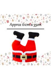 VFM e-Store Christmas Hat Long Red/White Xmas Hat X 1 30cm x 70cm Red, White - Size: 30 cm x 70 cm - thumbnail 2