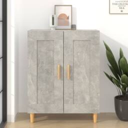 Berkfield Home Sideboard Concrete Grey 69.5x34x90 cm Engineered Wood - thumbnail 1