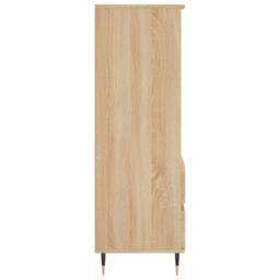 Berkfield Home Highboard Sonoma Oak 40x36x110 cm Engineered Wood in Light Oak - Size: 40 x 36 x 110 cm - thumbnail 7