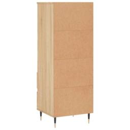 Berkfield Home Highboard Sonoma Oak 40x36x110 cm Engineered Wood in Light Oak - Size: 40 x 36 x 110 cm - thumbnail 8