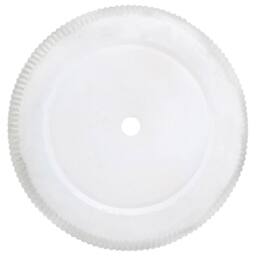 Wyld and Coco White 37cm Ribbed Round Outdoor Planter - UV-Resistant - thumbnail 5