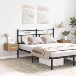 Berkfield Home Bedside Cabinets 2 pcs Wall-Mounted Artisan Oak 35x35x20 cm in Brown - Size: 35 x 35 x 20 cm - thumbnail 1