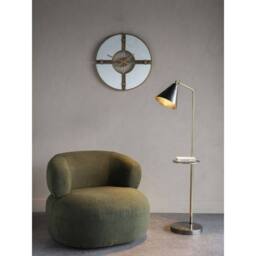 The Libra Company Amelie Floor Lamp With Table - Stainless Steel/Aluminium in Gold - thumbnail 5