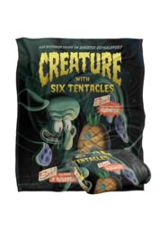 Spongebob Creature With Six Tentacles Silky Touch Super Soft Throw Blanket 152 X 127 cm in White - thumbnail 2