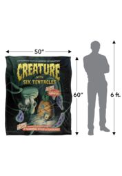 Spongebob Creature With Six Tentacles Silky Touch Super Soft Throw Blanket 152 X 127 cm in White - thumbnail 5
