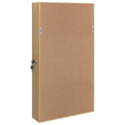 Berkfield Home Mirror Jewellery Cabinet Wall Mounted 37.5x10x67 cm in Brown - thumbnail 7