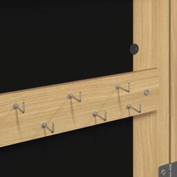 Berkfield Home Mirror Jewellery Cabinet Wall Mounted 37.5x10x67 cm in Brown - thumbnail 8